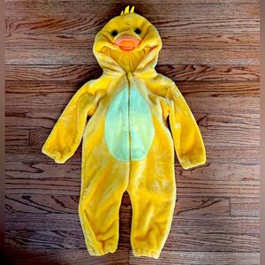 Yellow Duck Fleece Onesie Costume